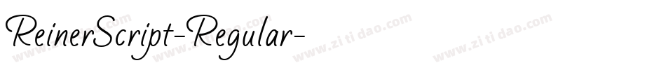 ReinerScript-Regular字体转换