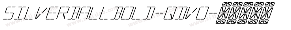 SilverballBold-qDV0字体转换