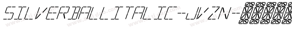 SilverballItalic-Jvzn字体转换