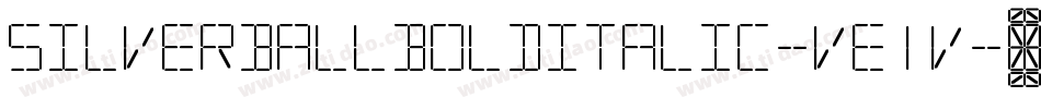 SilverballBoldItalic-Ve1V字体转换 SilverballBoldItalic-Ve1V字体转换