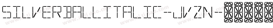 SilverballItalic-Jvzn字体转换