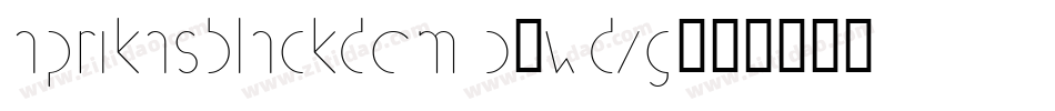 AprikasBlackDemo-WdXG字体转换