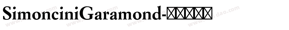 SimonciniGaramond字体转换
