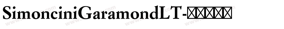 SimonciniGaramondLT字体转换