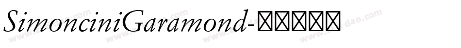 SimonciniGaramond字体转换