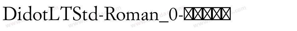 DidotLTStd-Roman_0字体转换