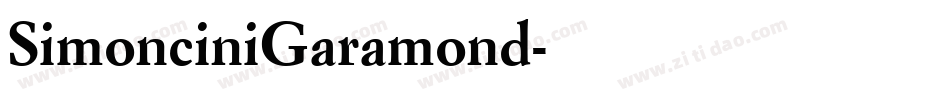SimonciniGaramond字体转换
