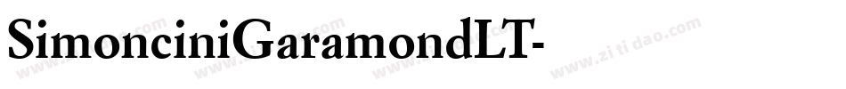 SimonciniGaramondLT字体转换