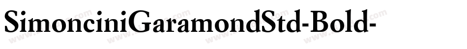SimonciniGaramondStd-Bold字体转换