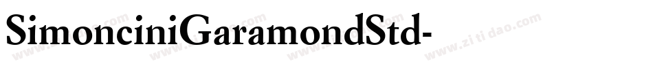 SimonciniGaramondStd字体转换
