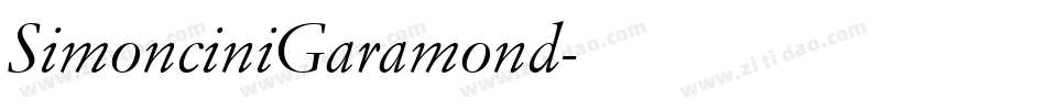 SimonciniGaramond字体转换