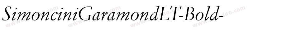 SimonciniGaramondLT-Bold字体转换