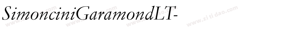 SimonciniGaramondLT字体转换