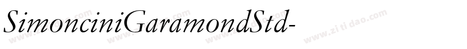 SimonciniGaramondStd字体转换