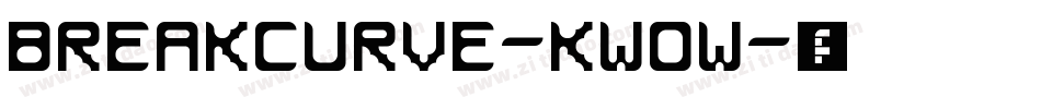 BreakCurve-KwOW字体转换