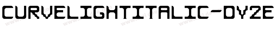 CurveLightItalic-dY2E字体转换