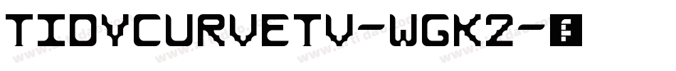 TidyCurveTv-wGK2字体转换