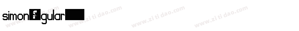 Simon-Regular字体转换
