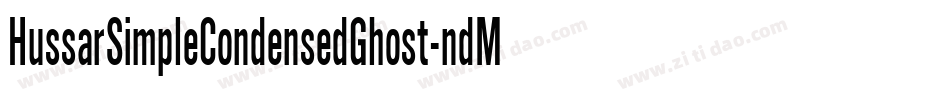 HussarSimpleCondensedGhost-ndMV字体转换