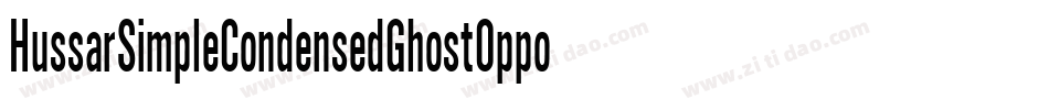 HussarSimpleCondensedGhostOppositeoblique3-RG8V字体转换