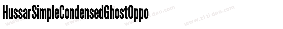 HussarSimpleCondensedGhostOppositeoblique3-RG8V字体转换