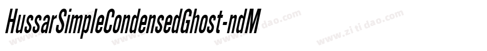 HussarSimpleCondensedGhost-ndMV字体转换