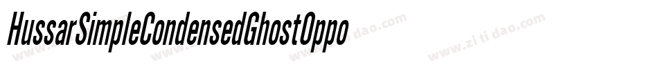 HussarSimpleCondensedGhostOppositeoblique3-RG8V字体转换