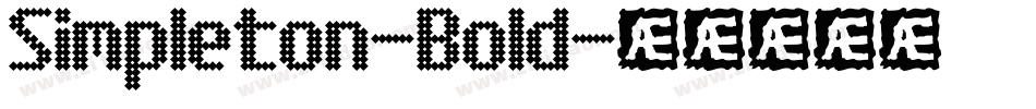 Simpleton-Bold字体转换