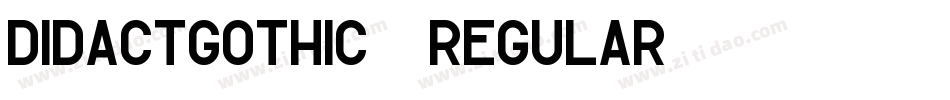 DidactGothic-Regular字体转换