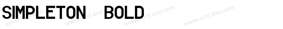 Simpleton-Bold字体转换