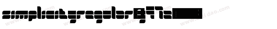 SimplicityRegular-y47Z字体转换