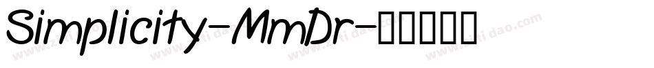 Simplicity-MmDr字体转换