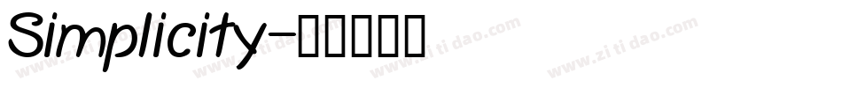 Simplicity字体转换