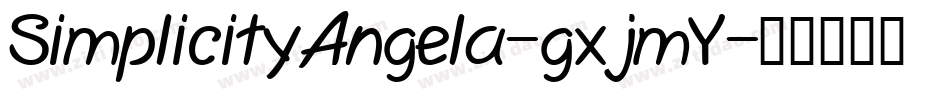 SimplicityAngela-gxjmY字体转换