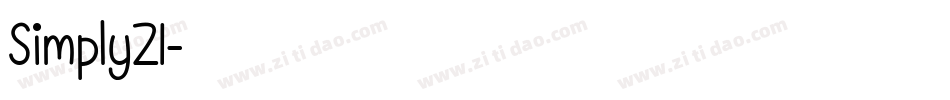 Simply21字体转换