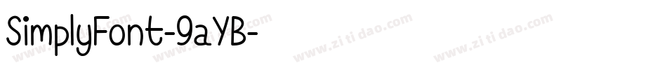 SimplyFont-9aYB字体转换