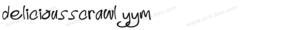 DeliciousScrawl-YYM8字体转换