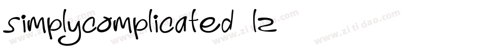 SimplyComplicated-1Lz2字体转换