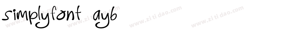 SimplyFont-9aYB字体转换