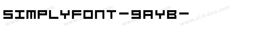 SimplyFont-9aYB字体转换