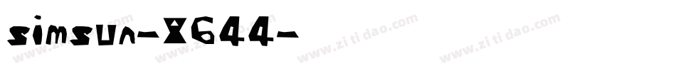 simsun-8644字体转换