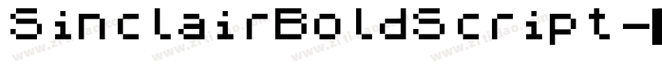 SinclairBoldScript字体转换