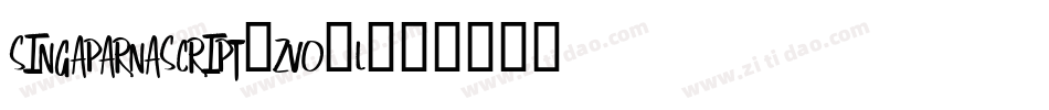 SingaparnaScript-ZVo4l字体转换