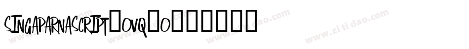 Singaparnascript-OVq2o字体转换