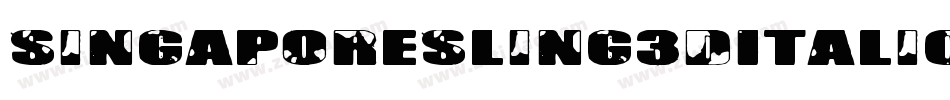 SingaporeSling3DItalic-azKJ字体转换