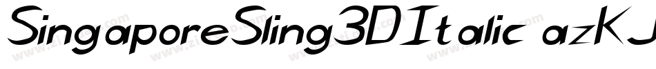 SingaporeSling3DItalic-azKJ字体转换
