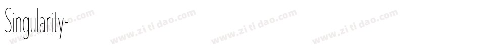 Singularity字体转换