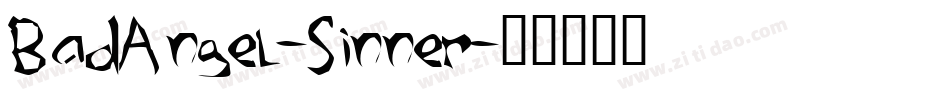 BadAngel-Sinner字体转换