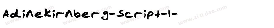 AdineKirnberg-Script-1字体转换