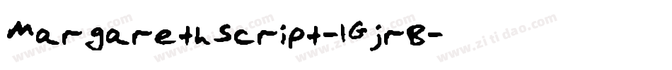 MargarethScript-1GjrB字体转换